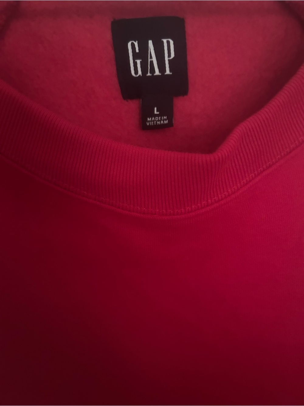 GAP Pomegranate Pink Crewneck Sweatshirt - Picture 3 of 4